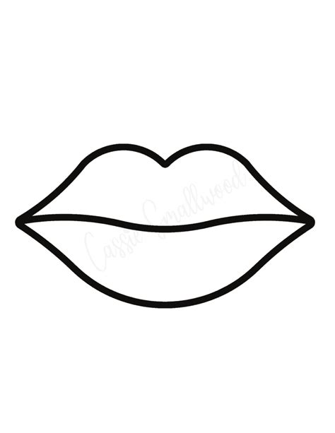 Outline Lip Template